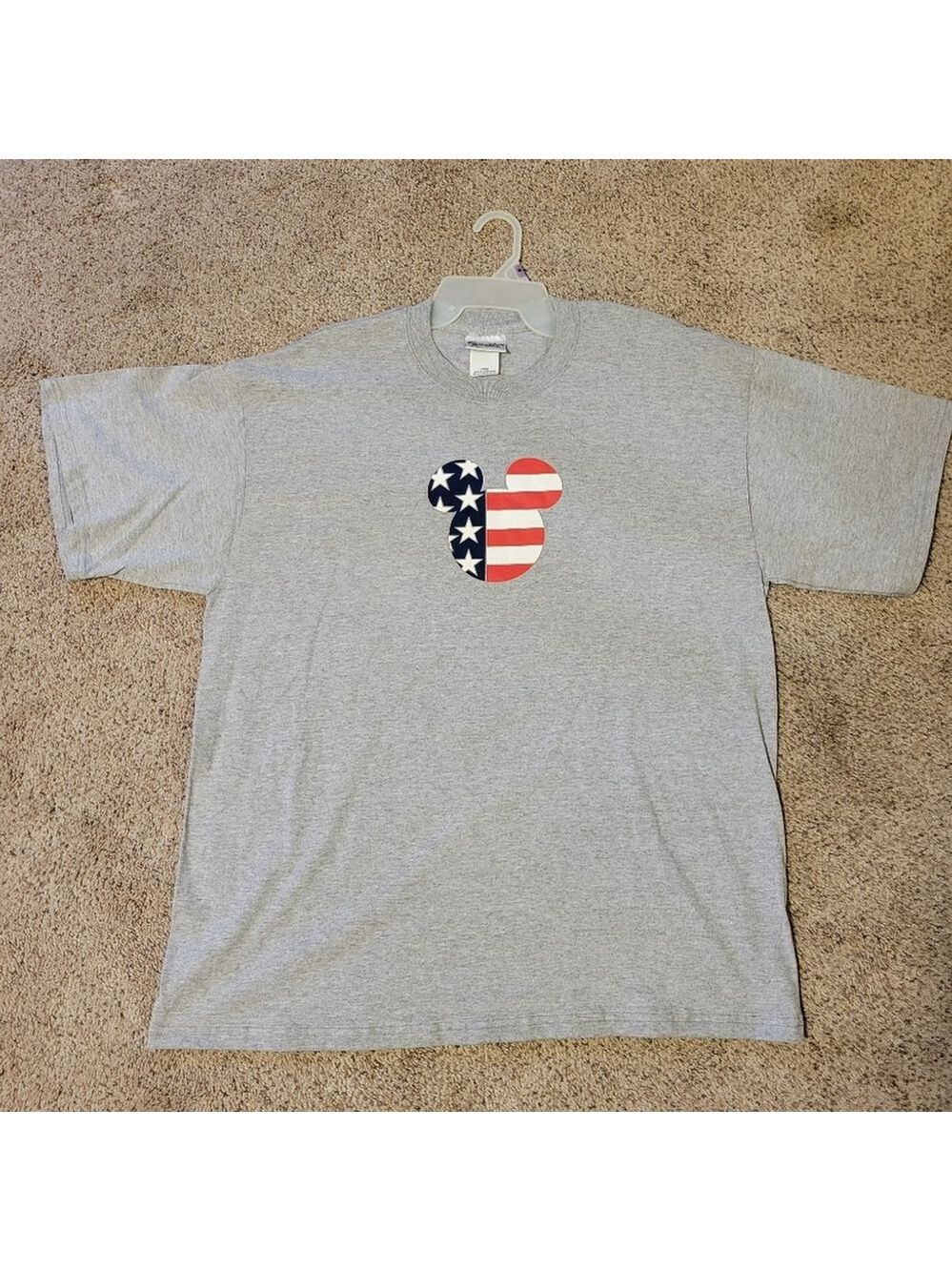 Vintage Walt Disney World Stars & Stripes Mickey Tee L - Picture 3 of 7